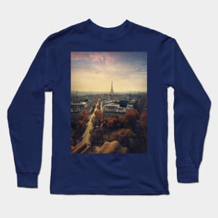 Paris Cityscape Long Sleeve T-Shirt